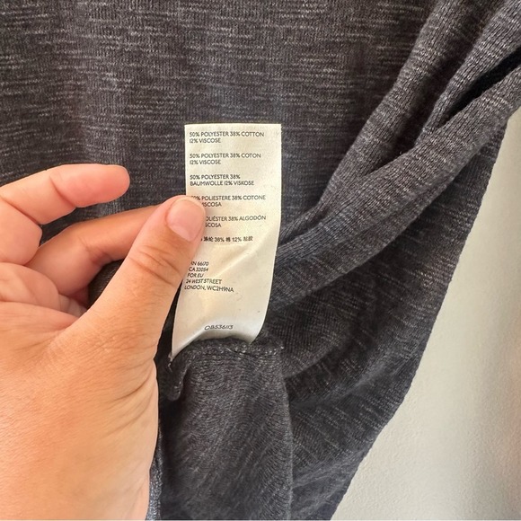 We The Free by Free People Cowl Neck Long Sleeve Slit Back Size Medium - Picture 6 of 6